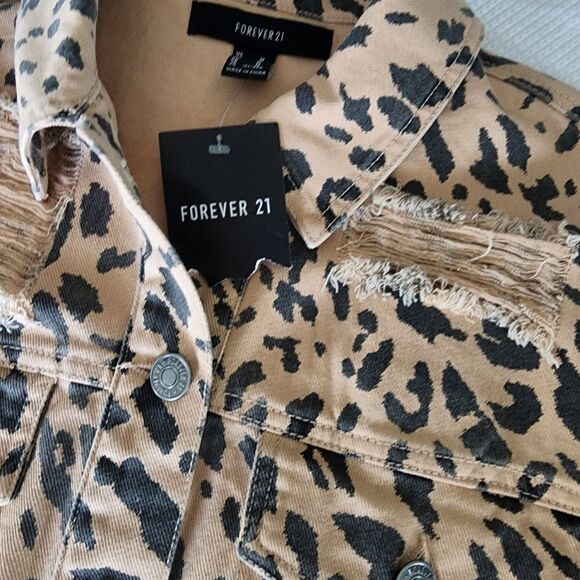 Forever 21 jacket leopard print new with tags - Picture 11 of 16